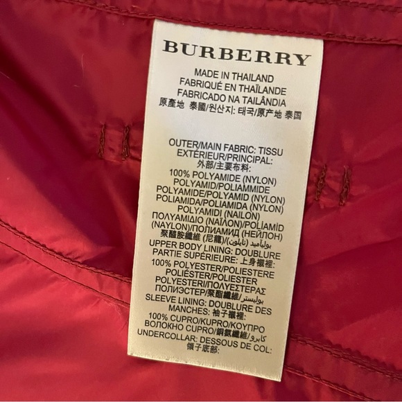 Burberry Brit cranberry red trenchcoat 4 - Picture 13 of 16